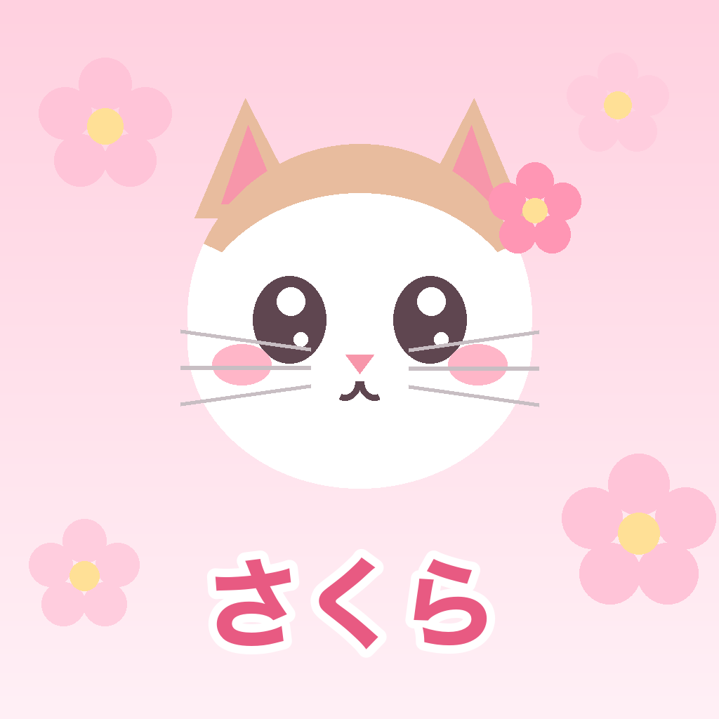 Sakura Cat Poster
